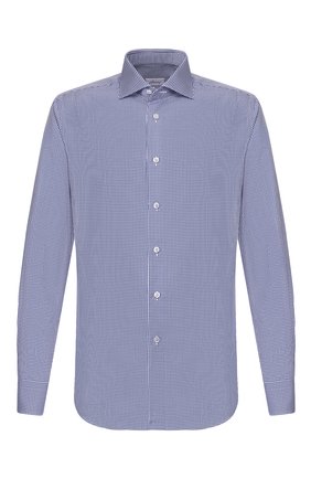 Мужская хлопковая сорочка BRIONI синего цвета по цене 44650 руб., арт. RCL016/P904G | Фото 1 Мужская хлопковая сорочка BRIONI синего цвета, арт. RCL016/P904G | Фото 1