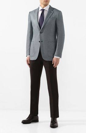 Мужской пиджак из смеси шелка и шерсти ERMENEGILDO ZEGNA бирюзового цвета по цене 189500 руб., арт. 749074/122520 | Фото 2 Мужской пиджак из смеси шелка и шерсти ERMENEGILDO ZEGNA бирюзового цвета, арт. 749074/122520 | Фото 2