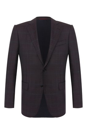 Мужской шерстяной пиджак ERMENEGILDO ZEGNA фиолетового цвета по цене 168500 руб., арт. 752520/121220 | Фото 1 Мужской шерстяной пиджак ERMENEGILDO ZEGNA фиолетового цвета, арт. 752520/121220 | Фото 1