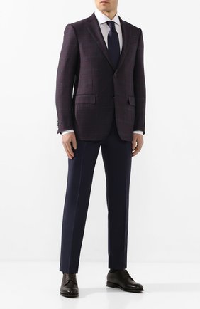 Мужской шерстяной пиджак ERMENEGILDO ZEGNA фиолетового цвета по цене 168500 руб., арт. 752520/121220 | Фото 2 Мужской шерстяной пиджак ERMENEGILDO ZEGNA фиолетового цвета, арт. 752520/121220 | Фото 2