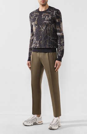 Мужской джемпер из смеси хлопка и шелка ZEGNA COUTURE темно-серого цвета по цене 72600 руб., арт. CUF91/110 | Фото 2 Мужской джемпер из смеси хлопка и шелка ZEGNA COUTURE темно-серого цвета, арт. CUF91/110 | Фото 2