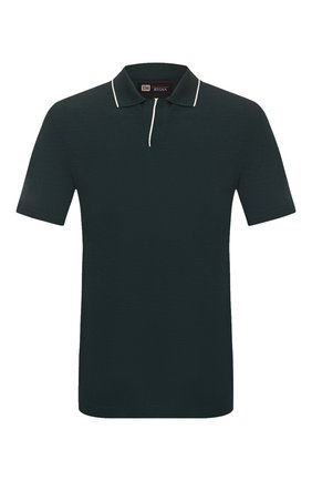Мужское шерстяное поло Z ZEGNA зеленого цвета по цене 34400 руб., арт. VU394/ZZT612 | Фото 1 Мужское шерстяное поло Z ZEGNA зеленого цвета, арт. VU394/ZZT612 | Фото 1