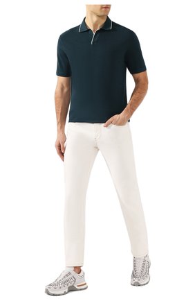 Мужское шерстяное поло Z ZEGNA зеленого цвета по цене 34400 руб., арт. VU394/ZZT612 | Фото 2 Мужское шерстяное поло Z ZEGNA зеленого цвета, арт. VU394/ZZT612 | Фото 2