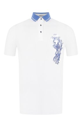 Мужское хлопковое поло ZILLI белого цвета по цене 59450 руб., арт. MFT-02801-56014/PB01 | Фото 1 Мужское хлопковое поло ZILLI белого цвета, арт. MFT-02801-56014/PB01 | Фото 1