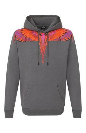 Мужской хлопковое худи MARCELO BURLON серого цвета по цене 23275 руб., арт. CMBB007R20FLE001 | Фото 1 Мужской хлопковое худи MARCELO BURLON серого цвета, арт. CMBB007R20FLE001 | Фото 1