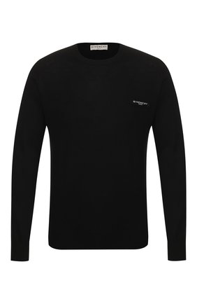 Мужской шерстяной джемпер GIVENCHY черного цвета по цене 42450 руб., арт. BM90BW404X | Фото 1 Мужской шерстяной джемпер GIVENCHY черного цвета, арт. BM90BW404X | Фото 1