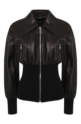 Женская кожаная куртка DOLCE & GABBANA черного цвета по цене 215500 руб., арт. F9H66L/HULD8 | Фото 1 Женская кожаная куртка DOLCE & GABBANA черного цвета, арт. F9H66L/HULD8 | Фото 1