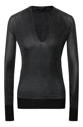 Женский пуловер из вискозы GIORGIO ARMANI черного цвета по цене 79950 руб., арт. 3HAM11/AM33Z | Фото 1 Женский пуловер из вискозы GIORGIO ARMANI черного цвета, арт. 3HAM11/AM33Z | Фото 1