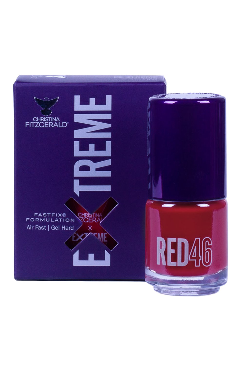Женский лак для ногтей extreme, оттенок red 46 CHRISTINA FITZGERALD бесцветного цвета, арт. 9333381005359 | Фото 1