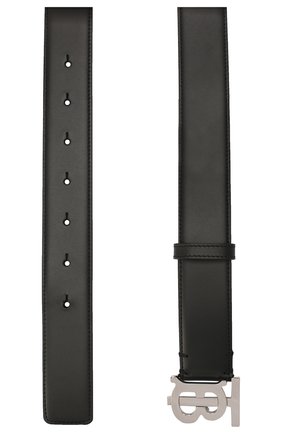 Женский кожаный ремень BURBERRY черного цвета, арт. 8024484 | Фото 2 (Материал: Натуральная кожа)