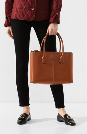 Женская сумка d-styling TOD’S коричневого цвета по цене 169500 руб., арт. XBWDBAA0300RII | Фото 2 Женская сумка d-styling TOD’S коричневого цвета, арт. XBWDBAA0300RII | Фото 2