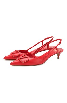 Женская кожаные туфли valentino garavani vlogo VALENTINO красного цвета по цене 55100 руб., арт. TW2S0Q70/MZF | Фото 1 Женская кожаные туфли valentino garavani vlogo VALENTINO красного цвета, арт. TW2S0Q70/MZF | Фото 1