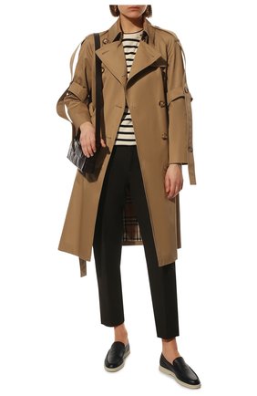 Женские кожаные лоферы summer walk LORO PIANA темно-синего цвета по цене 65650 руб., арт. FAI0323 | Фото 2 Женские кожаные лоферы summer walk LORO PIANA темно-синего цвета, арт. FAI0323 | Фото 2