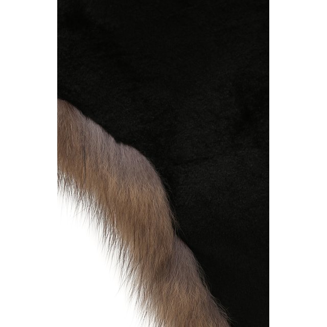 фото Шапка-ушанка из меха норки и соболя furland