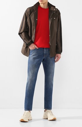 Мужские кожаные кроссовки disney x gucci GUCCI белого цвета по цене 76300 руб., арт. 601370/DRW00 | Фото 2 Мужские кожаные кроссовки disney x gucci GUCCI белого цвета, арт. 601370/DRW00 | Фото 2