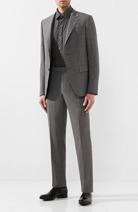 Мужская сорочка TOM FORD черно-белого цвета по цене 59950 руб., арт. 7FT941/94VREG | Фото 2 Мужская сорочка TOM FORD черно-белого цвета, арт. 7FT941/94VREG | Фото 2