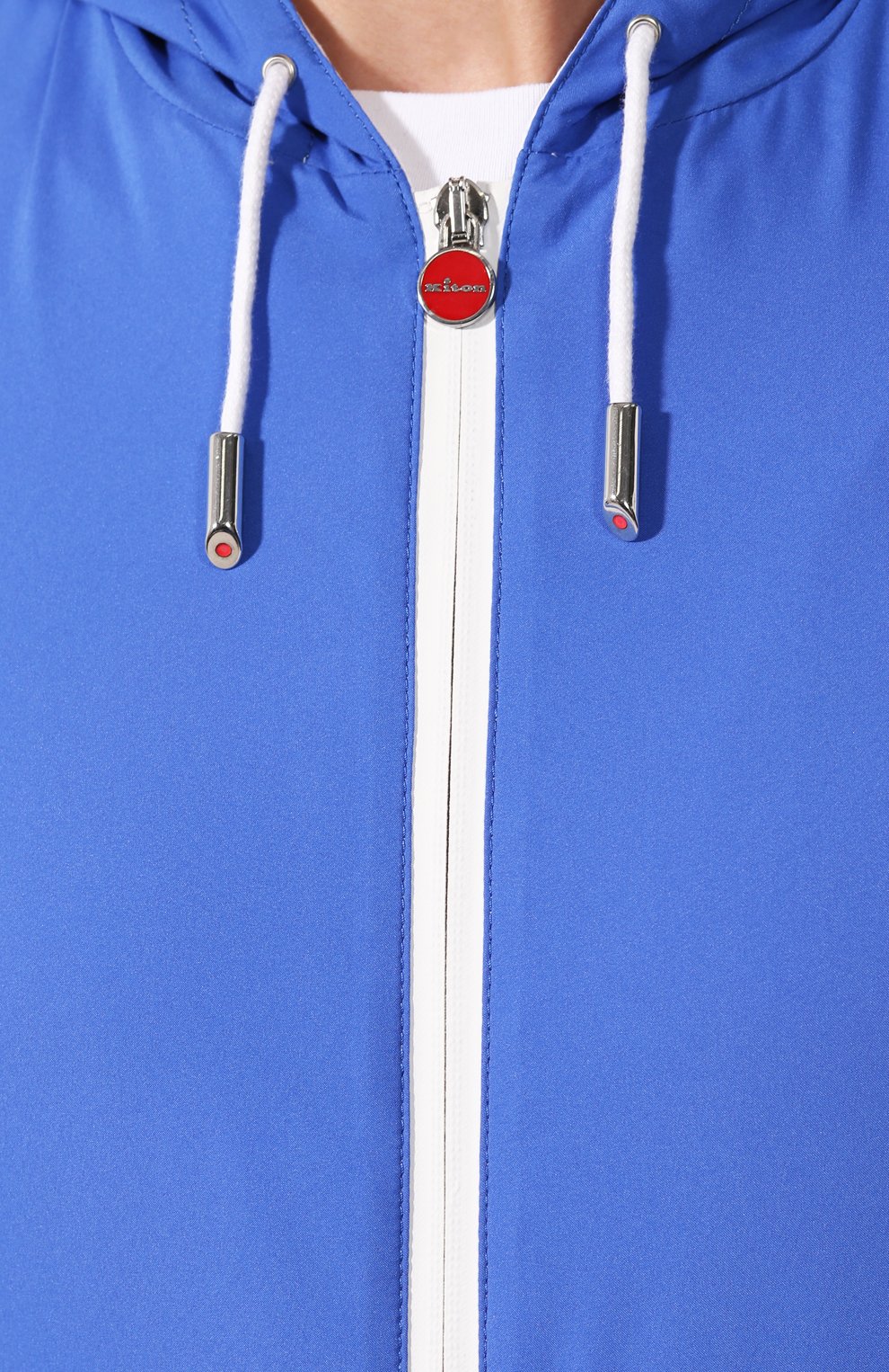 Мужской бомбер KITON синего цвета, арт. UW0558MV07S53 | Фото 5 (Кросс-КТ: Куртка; Рукава: Длинные; Принт: Без принта; Материал внешний: Синтетический материал; Региональные ограничения белый список (Axapta Mercury): RU; Мужское Кросс-КТ: Верхняя одежда; Длина (верхняя одежда): Короткие; Материал подклада: Хлопок; Стили: Кэжуэл)