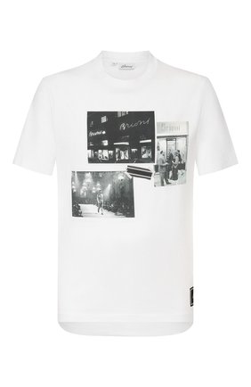 Мужская хлопковая футболка BRIONI белого цвета по цене 47250 руб., арт. UJCH0L/P9650 | Фото 1 Мужская хлопковая футболка BRIONI белого цвета, арт. UJCH0L/P9650 | Фото 1 (Рукава: Короткие; Длина (для топов): Стандартные; Материал внешний: Хлопок; Мужское Кросс-КТ: Футболка-одежда; Стили: Кэжуэл; Принт: С принтом; Региональные ограничения белый список (Axapta Mercury): RU)