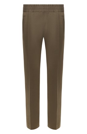 Мужские хлопковые брюки BRIONI хаки цвета, арт. UJET0L/P9608 | Фото 1 (Материал внешний: Хлопок; Длина (брюки, джинсы): Стандартные; Случай: Повседневный; Региональные ограничения белый список (Axapta Mercury): RU)