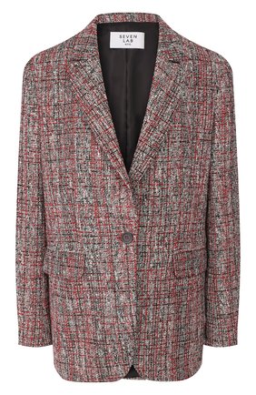 Женский жакет из вискозы SEVEN LAB красного цвета по цене 26880 руб., арт. JTW2 20-0 red/black | Фото 1 Женский жакет из вискозы SEVEN LAB красного цвета, арт. JTW2 20-0 red/black | Фото 1