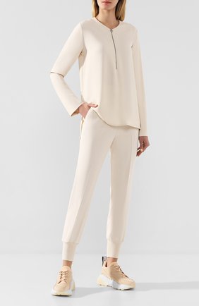 Женские джоггеры из вискозы STELLA MCCARTNEY кремвого цвета по цене 39950 руб., арт. 341416/SCA06 | Фото 2 Женские джоггеры из вискозы STELLA MCCARTNEY кремвого цвета, арт. 341416/SCA06 | Фото 2