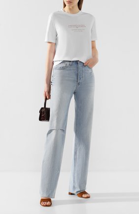 Женская хлопковая футболка STELLA MCCARTNEY белого цвета по цене 21300 руб., арт. 381701/SNW71 | Фото 2 Женская хлопковая футболка STELLA MCCARTNEY белого цвета, арт. 381701/SNW71 | Фото 2