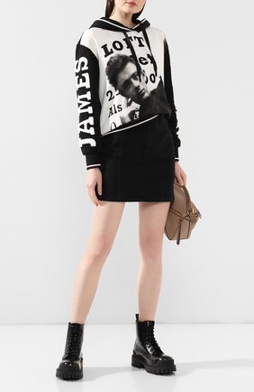 Женский хлопковое худи DOLCE & GABBANA серого цвета по цене 52350 руб., арт. F9F07Z/G7VZH | Фото 2 Женский хлопковое худи DOLCE & GABBANA серого цвета, арт. F9F07Z/G7VZH | Фото 2