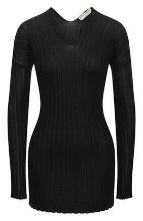 Женская шелковый пуловер BOTTEGA VENETA черного цвета по цене 99500 руб., арт. 612079/VKJM0 | Фото 1 Женская шелковый пуловер BOTTEGA VENETA черного цвета, арт. 612079/VKJM0 | Фото 1