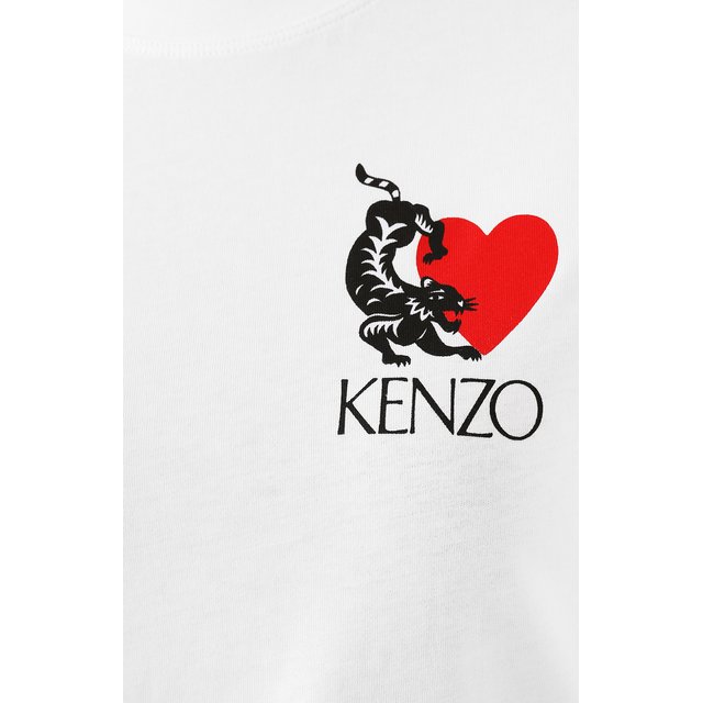 Хлопковая футболка Kenzo 10817074