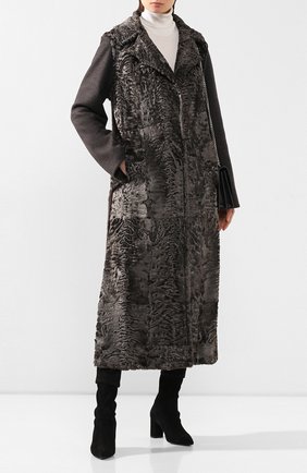 Женское меховое пальто COLOR TEMPERATURE коричневого цвета по цене 1250400 руб., арт. FW18CT1 | Фото 2 Женское меховое пальто COLOR TEMPERATURE коричневого цвета, арт. FW18CT1 | Фото 2