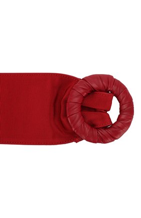 Женский текстильный пояс GIORGIO ARMANI красного цвета, арт. Y1I202/YNR2Y | Фото 4 (Материал: Текстиль; Кросс-КТ: Широкие)