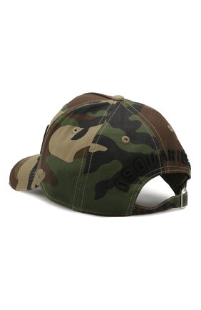 Мужской хлопковая бейсболка icon DSQUARED2 хаки цвета по цене 11250 руб., арт. BCM4001 05C00001 | Фото 2 Мужской хлопковая бейсболка icon DSQUARED2 хаки цвета, арт. BCM4001 05C00001 | Фото 2