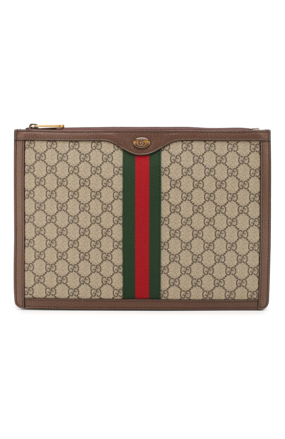 Мужская папка для документов gg supreme GUCCI бежевого цвета, арт. 523359/96IWT | Фото 1