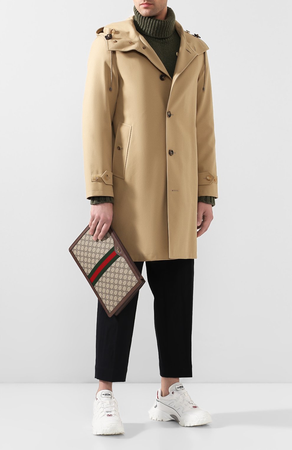 Мужская папка для документов gg supreme GUCCI бежевого цвета по цене 63700 руб., арт. 523359/96IWT | Фото 2 Мужская папка для документов gg supreme GUCCI бежевого цвета, арт. 523359/96IWT | Фото 2