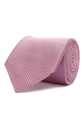 Мужской шелковый галстук ZILLI розового цвета, арт. 50503/TIES | Фото 1 (Материал: Текстиль, Шелк; Принт: С принтом; Региональные ограничения белый список (Axapta Mercury): RU)
