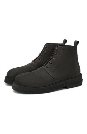 Мужские замшевые ботинки MARSELL серого цвета по цене 57900 руб., арт. MM3090/PELLE R0VESCI0 | Фото 1 Мужские замшевые ботинки MARSELL серого цвета, арт. MM3090/PELLE R0VESCI0 | Фото 1
