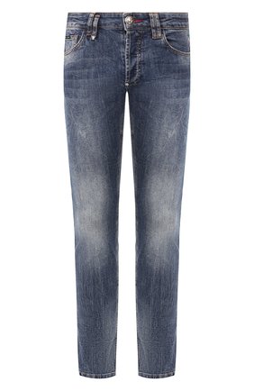 Мужские джинсы PHILIPP PLEIN синего цвета по цене 36240 руб., арт. S20C MDT2145 PDE004N | Фото 1 Мужские джинсы PHILIPP PLEIN синего цвета, арт. S20C MDT2145 PDE004N | Фото 1