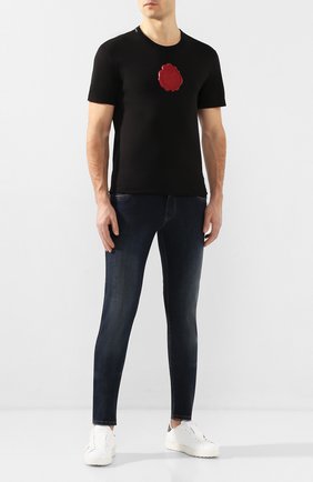 Мужские джинсы DOLCE & GABBANA темно-синего цвета по цене 43650 руб., арт. GY07LD/G8BY4 | Фото 2 Мужские джинсы DOLCE & GABBANA темно-синего цвета, арт. GY07LD/G8BY4 | Фото 2