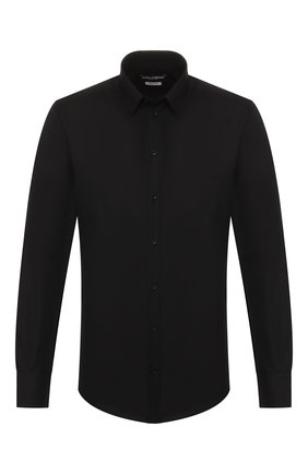 Мужская хлопковая сорочка DOLCE & GABBANA черного цвета по цене 34950 руб., арт. G5EJ0T/FR5XZ | Фото 1 Мужская хлопковая сорочка DOLCE & GABBANA черного цвета, арт. G5EJ0T/FR5XZ | Фото 1