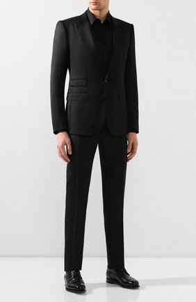 Мужская хлопковая сорочка DOLCE & GABBANA черного цвета по цене 34950 руб., арт. G5EJ0T/FR5XZ | Фото 2 Мужская хлопковая сорочка DOLCE & GABBANA черного цвета, арт. G5EJ0T/FR5XZ | Фото 2