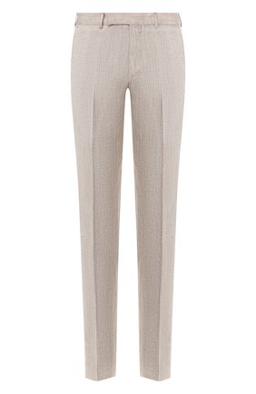 Мужские брюки из смеси льна и шерсти ERMENEGILDO ZEGNA бежевого цвета по цене 47300 руб., арт. 770F05/75TB12 | Фото 1 Мужские брюки из смеси льна и шерсти ERMENEGILDO ZEGNA бежевого цвета, арт. 770F05/75TB12 | Фото 1