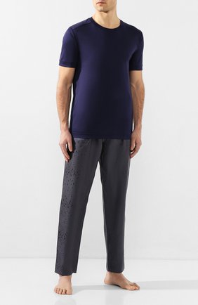 Мужские хлопковая футболка ZIMMERLI темно-синего цвета по цене 12750 руб., арт. 286-96046 | Фото 2 Мужские хлопковая футболка ZIMMERLI темно-синего цвета, арт. 286-96046 | Фото 2