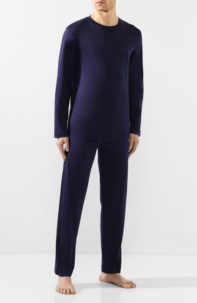 Мужская хлопковая пижама ZIMMERLI темно-синего цвета по цене 29500 руб., арт. 286-96034 | Фото 1 Мужская хлопковая пижама ZIMMERLI темно-синего цвета, арт. 286-96034 | Фото 1