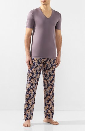 Мужские хлопковая футболка ZIMMERLI серого цвета по цене 12500 руб., арт. 286-1442 | Фото 2 Мужские хлопковая футболка ZIMMERLI серого цвета, арт. 286-1442 | Фото 2