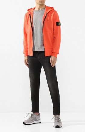Мужская хлопковая толстовка STONE ISLAND оранжевого цвета по цене 20950 руб., арт. 721564251 | Фото 2 Мужская хлопковая толстовка STONE ISLAND оранжевого цвета, арт. 721564251 | Фото 2