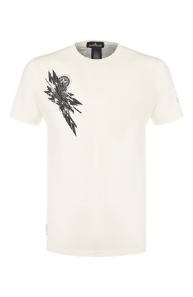 Мужская хлопковая футболка STONE ISLAND SHADOW PROJECT белого цвета по цене 13350 руб., арт. 721920110 | Фото 1 Мужская хлопковая футболка STONE ISLAND SHADOW PROJECT белого цвета, арт. 721920110 | Фото 1