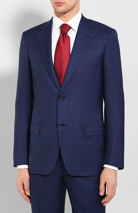 Мужской костюм из смеси шерсти и шелка BRIONI синего цвета по цене 443500 руб., арт. RAH00X/P9A4Q/PARLAMENT0 | Фото 2 Мужской костюм из смеси шерсти и шелка BRIONI синего цвета, арт. RAH00X/P9A4Q/PARLAMENT0 | Фото 2
