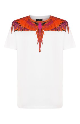Мужская хлопковая футболка MARCELO BURLON белого цвета по цене 17700 руб., арт. CMAA018R20JER004 | Фото 1 Мужская хлопковая футболка MARCELO BURLON белого цвета, арт. CMAA018R20JER004 | Фото 1
