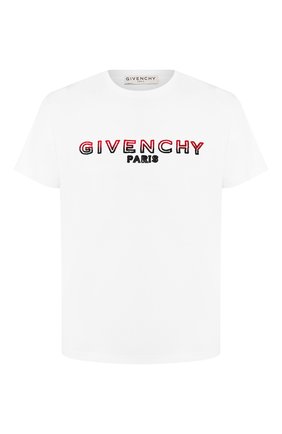 Мужская хлопковая футболка GIVENCHY белого цвета по цене 38900 руб., арт. BM70UY3002 | Фото 1 Мужская хлопковая футболка GIVENCHY белого цвета, арт. BM70UY3002 | Фото 1
