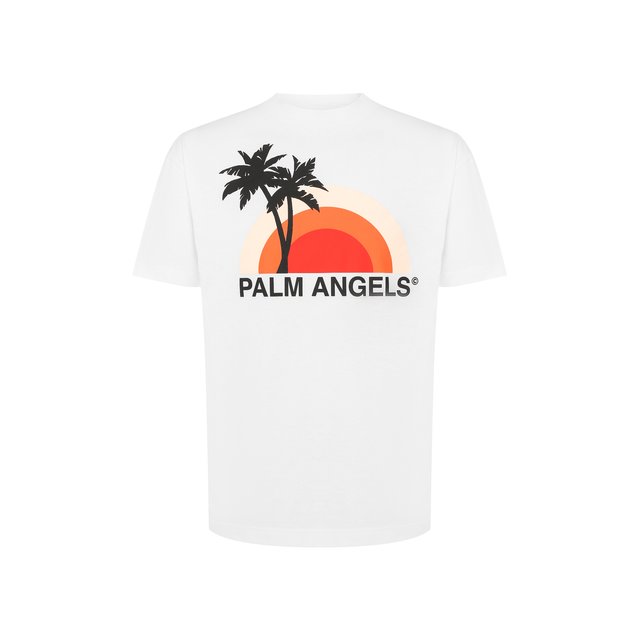 Хлопковая футболка PALM ANGELS 10819709